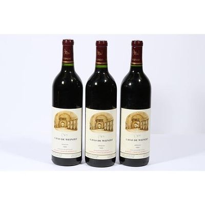 3 bottles - 1993 Bodega Weinert Cavas de Weinert Gran Vino Mendoza (ARG) ** ALL ALCOHOL 