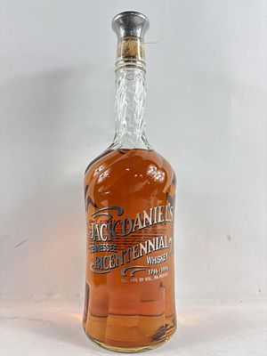 1996 Jack Daniels Bicentennial Tennessee Whiskey 750ml No box sealed bottle. ALL ALCOHOL 
