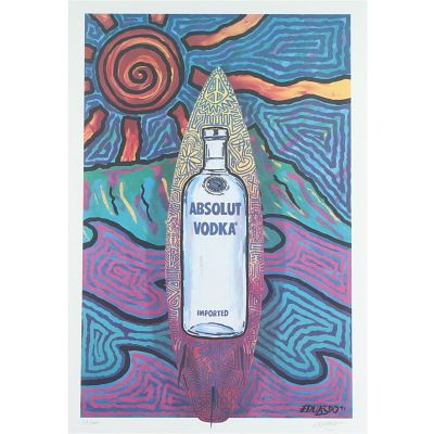 Eduardo Bolioli, Absolut Vodka Statehood Series - Hawaii Print, 1991 38 1/4"H x 25 1/2"W(sight), 40
