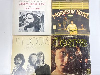 Collection of 9 vinyl records by The Doors, Led Zeppelin, and Buffalo Springfield A collection 