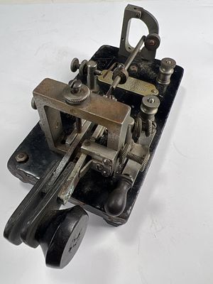 Vibroplex telegraph key, Horace G. Martin, early railroad, Marconi,