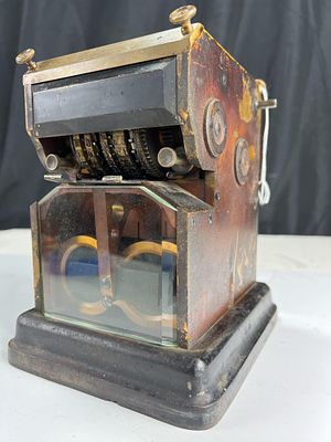 "Excelsior" telegraphic date and time stamping machine, Gamewell Fire Alarm Telegraph Company. 