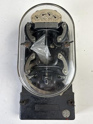 Vintage Sangamo Electric Co. (Springfield, IL) Toye HC Watthour Meter, some loose components in 