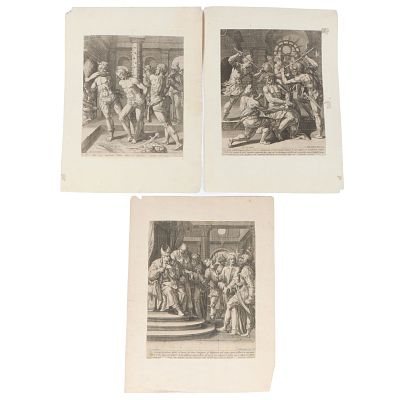Maarten de Vos and Ioanne / Jan Sadeler / Sadler, Flemish (16th Century), The Flagellation of. Ma 