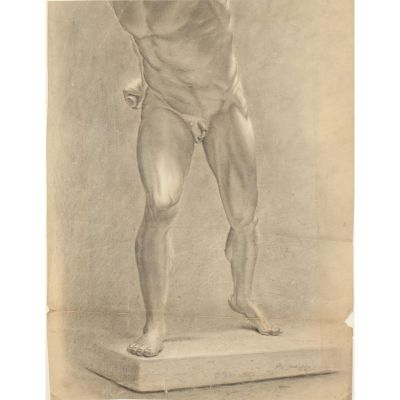 Unidentified atelier student P. Casin or Caron, France 19th century, Classical standing. Unidenti 