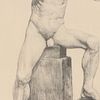 Standing male nude in twisting pose from the H.A.N. Academy Teaching Folio, 1924, after a Image - 3