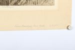 Kerr Eby, Canadian (1890-1946), Two Bridges, New York, NYC, etching, 8"H x 15"W (plate), 11 1/2"H xImage - 2