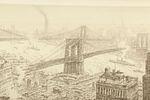 Kerr Eby, Canadian (1890-1946), Two Bridges, New York, NYC, etching, 8"H x 15"W (plate), 11 1/2"H xImage - 6