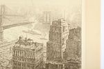 Kerr Eby, Canadian (1890-1946), Two Bridges, New York, NYC, etching, 8"H x 15"W (plate), 11 1/2"H xImage - 7