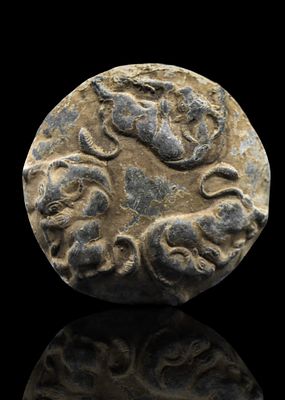 Gandhara Terracotta Rattle Toy, Ancient Gandharan Civilization, Indian. This rare Gandhara 