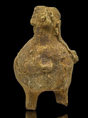 Indus Valley Terracotta figurine, Harappan civilization 2500 and 1750 BCE, Indian. This 