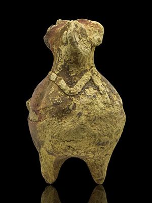 Terracotta figurine from the ancient Indus Valley Civilization, Harappa, Indian. They are 