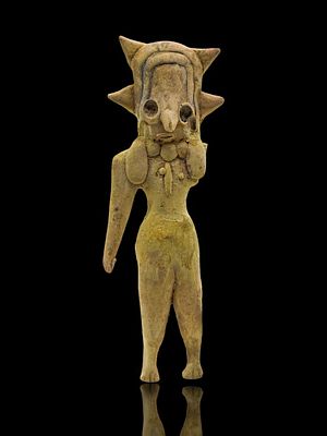 Anthropomorphic Male Idol, Mehrgarh, pre-urban Indus Valley Civilization, Indian. Anthropomorphic 