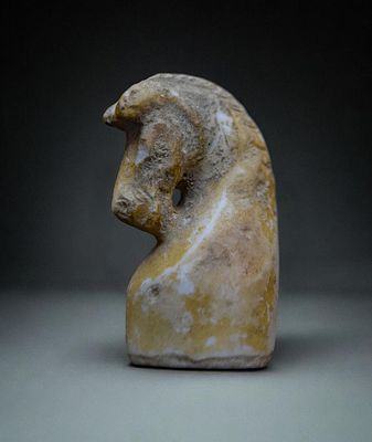 Rare Ancient Islamic Gaming Piece, Knight (Horse) Chess Piece, Near Eastern. This small stone 
