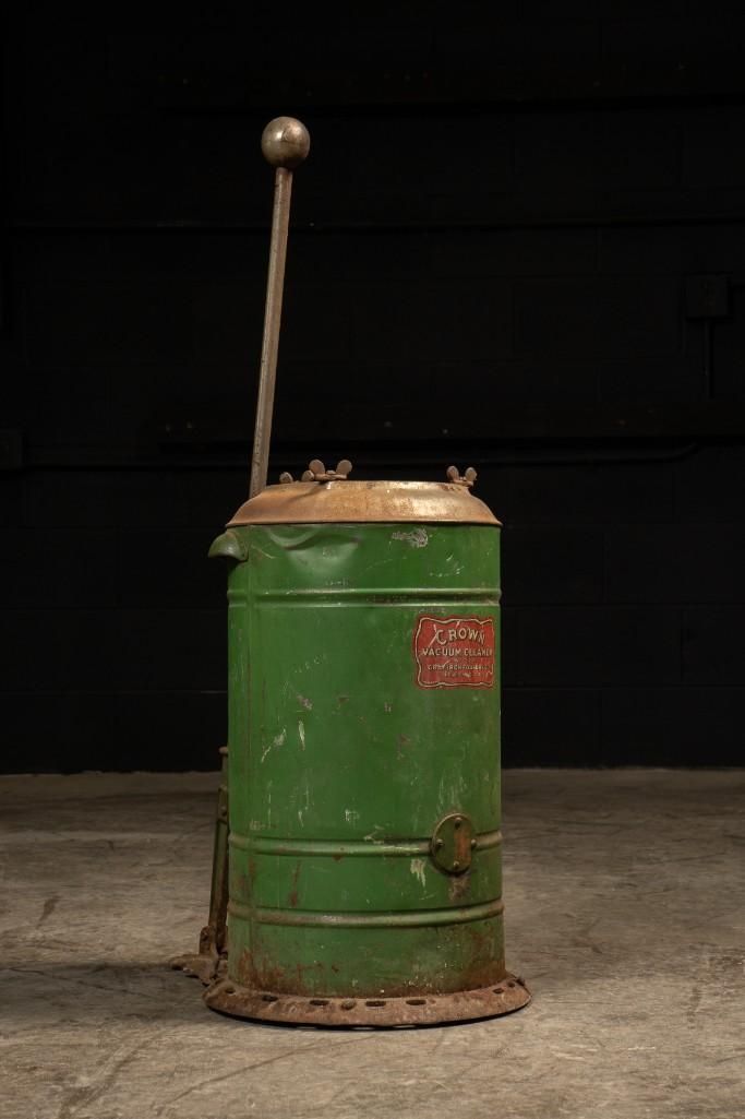 Lot 202: Antique Crown Vacuum Cleaner Can