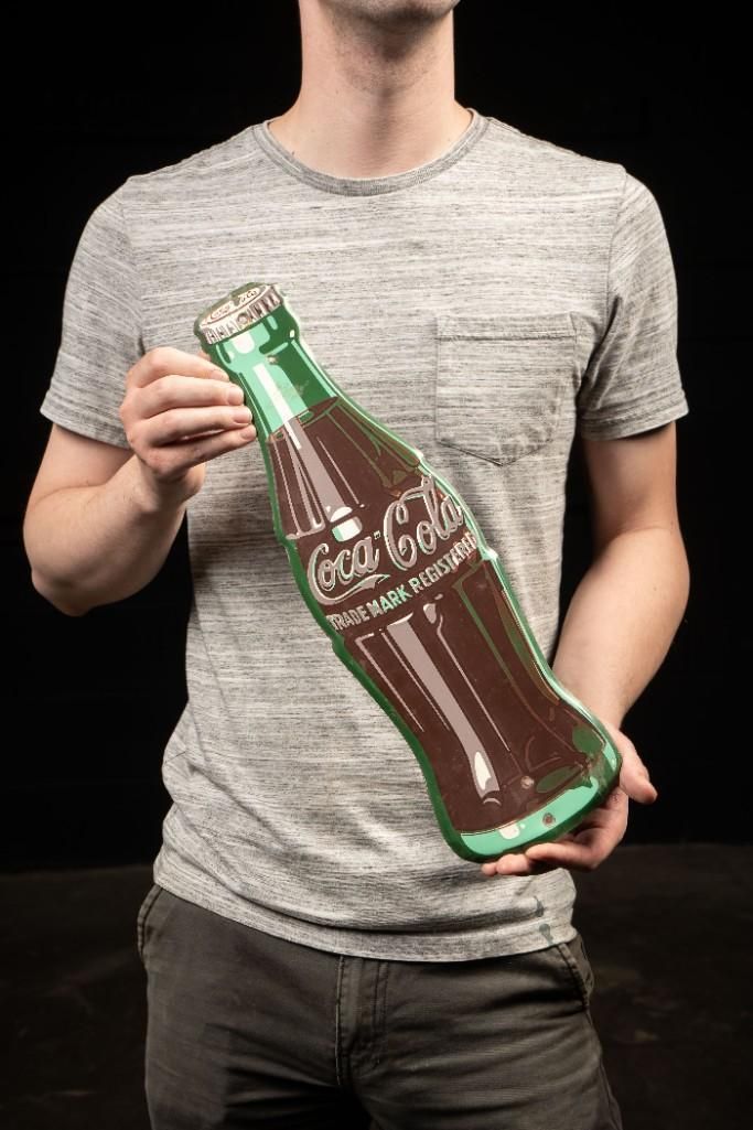 Lot 204: Vintage Coca Cola Bottle Door Push
