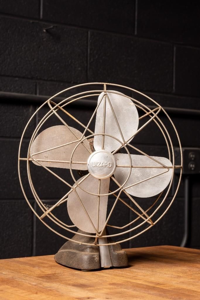 Lot 215: Midcentury Industrial Table Fan