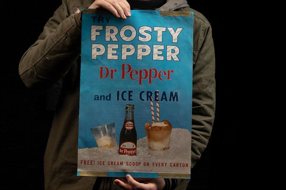 Lot 219: Vintage Dr. Pepper Poster