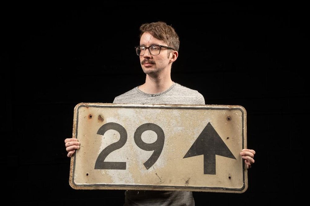 Lot 231: Smaltz Heavy Steel Reflective Street Sign