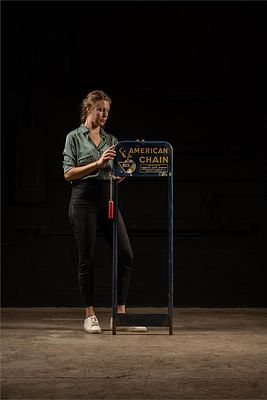 Vintage American Chain Point-of-Sale Display. Item SKU: 5771 c. 1940s-1950s; American Chain 