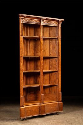 Antique Quarter-Sawn Walnut Rolling Corner Cabinet. Item SKU: 11453 Antique walnut corner 