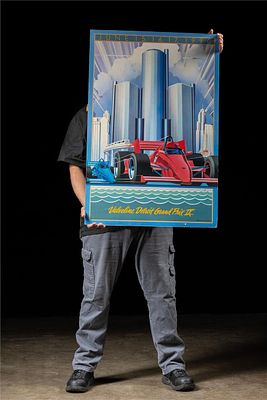 1990 Valvoline Detroit Grand Prix IX Posterboard. Item SKU: 11947 This piece advertises and 