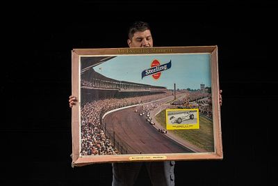 Vintage Sterling Beer Self Framed Poster on Board. Item SKU: 11949 This piece advertises 