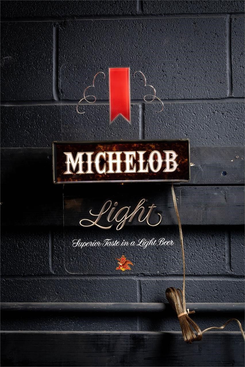 Lot 151: Two NOS Michelob Lighted Edge Backbar Beer Signs