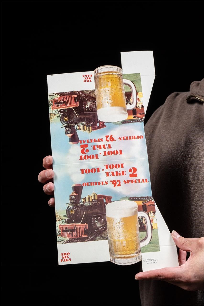 Lot 154: NOS Oertels 92 Special Beer Cardstock Ad 1