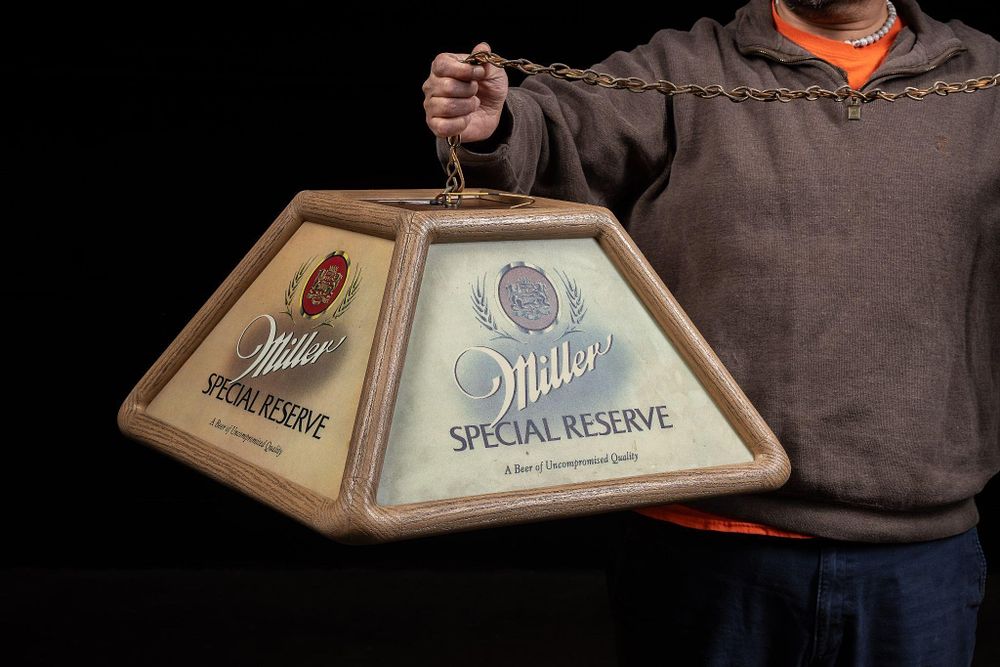 Lot 176: Miller Special Reserve Hanging Beer Light