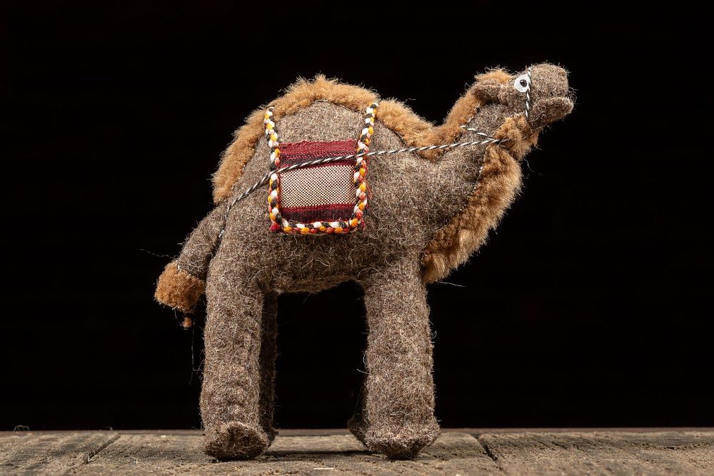 Lot 273: Handmade Central Asian Folk Art Wool Camel
