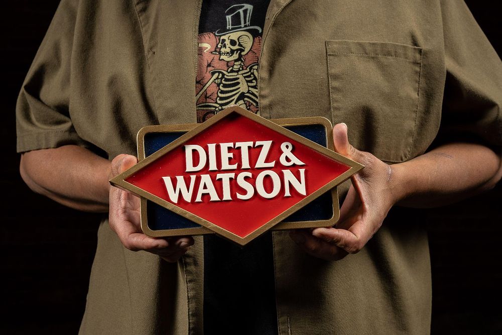 Lot 293: Dietz and Watson Molded Deli Sign