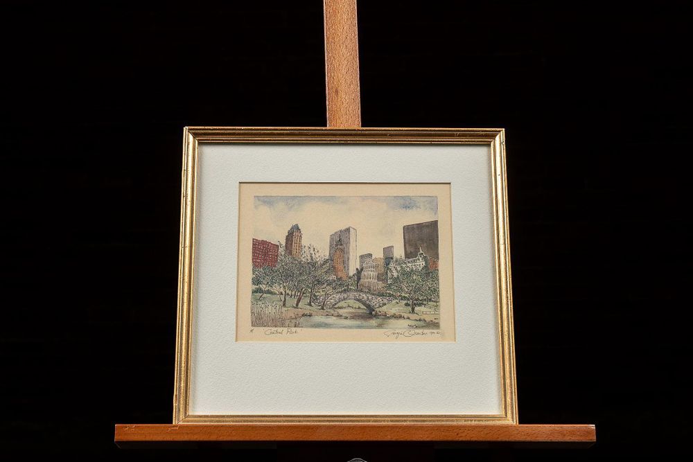 Lot 306: "Central Park" | G. Chambers Print; Signed, Dated