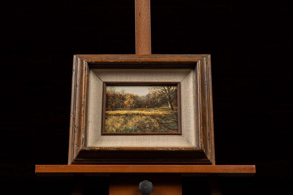 Lot 310: "Hunter" | R. Collopy Acrylic Painting, Signed