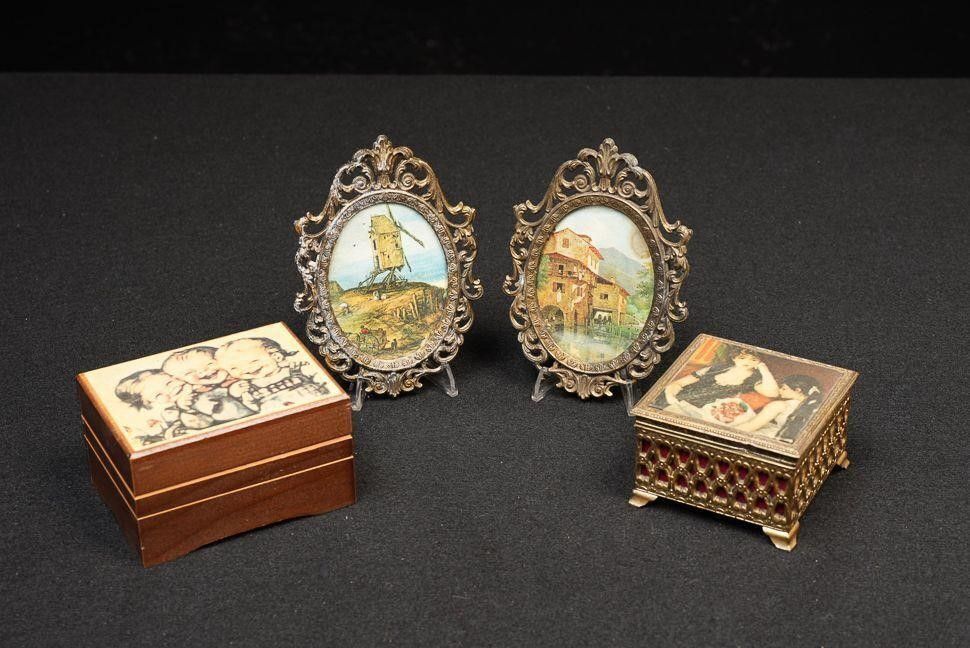 Lot 354: Lot of 4 Victorian Decorative Collectibles