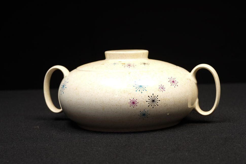 Lot 356: W.S. George Pottery "Celeste" Lidded Serving Bowl