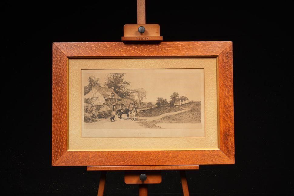 Lot 363: Wayside Inn | Framed Ernest C. Rost Etching