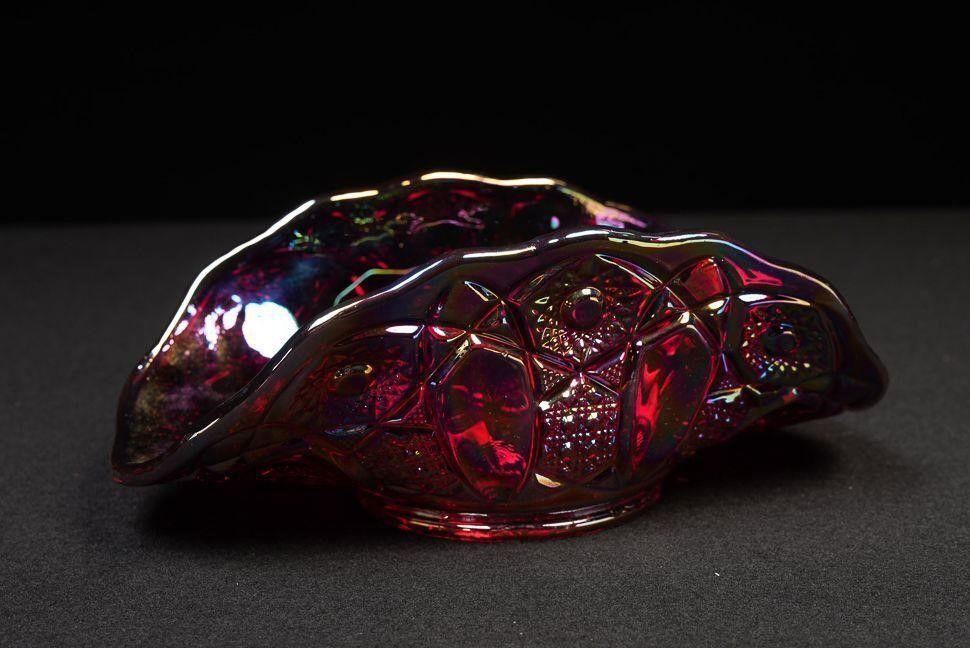Lot 367: Set of Four Carnival Glass Vessels