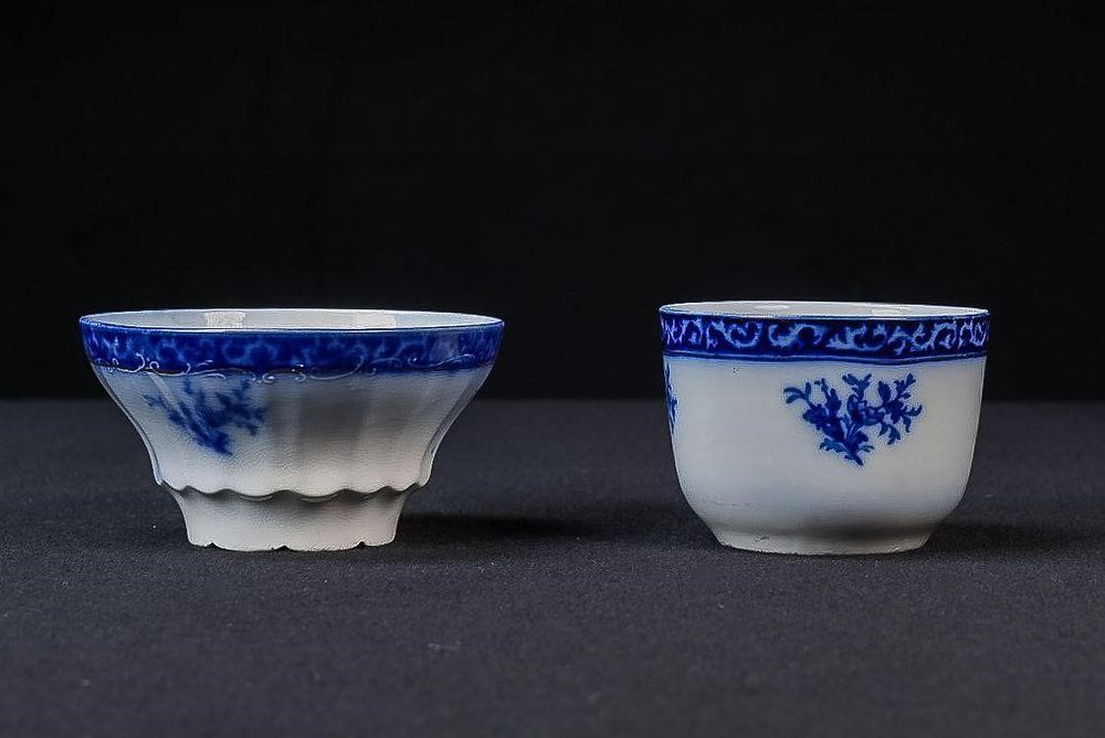 Lot 404: Pair of Victorian Flow Blue Waste Bowls