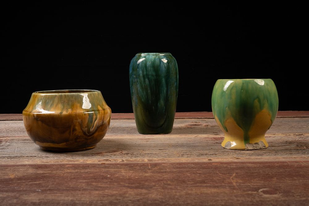 Lot 159: Set of Three Art Pottery Vases