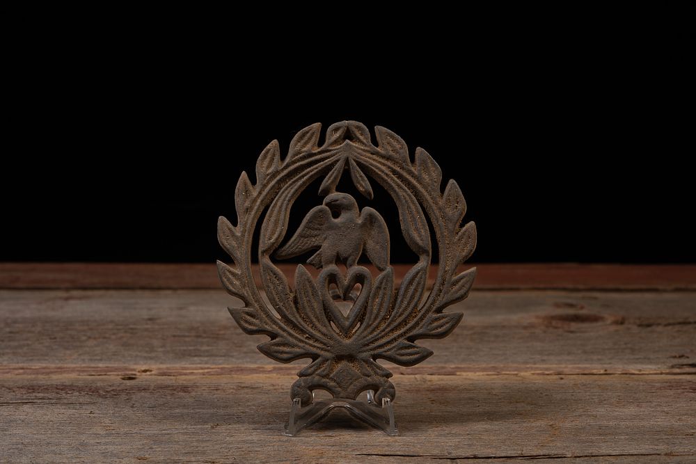 Lot 199: Cast Iron Eagle & Laurel Architectural Medallion