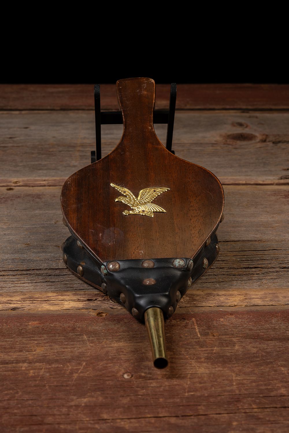 Lot 220: Wood & Leather Fireplace Bellows