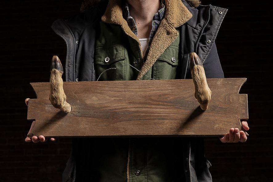 Lot 248: Deer Hoof Wall Rack