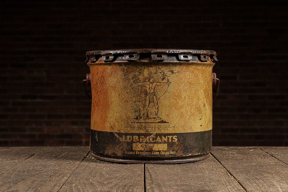Lot 256: Antique Archer Lubricants Oil Pail