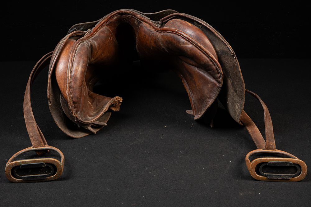 Lot 270: English-Style Leather Saddle by Bozick & Co.