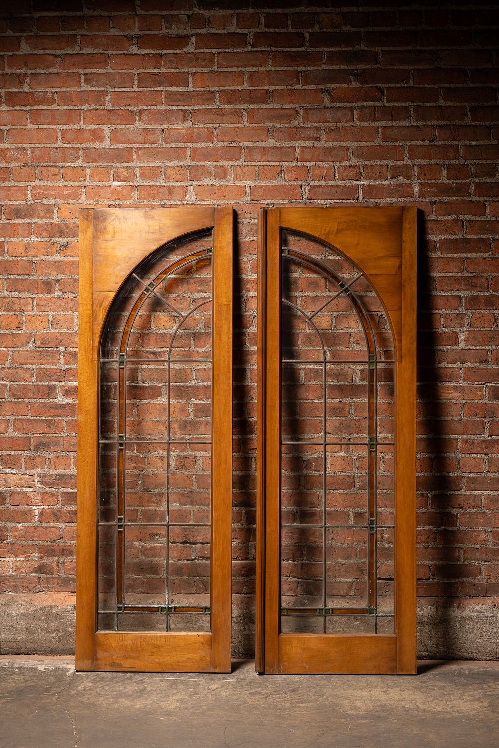 Lot 279: Set Of Two Art Deco Stained Glass Doors