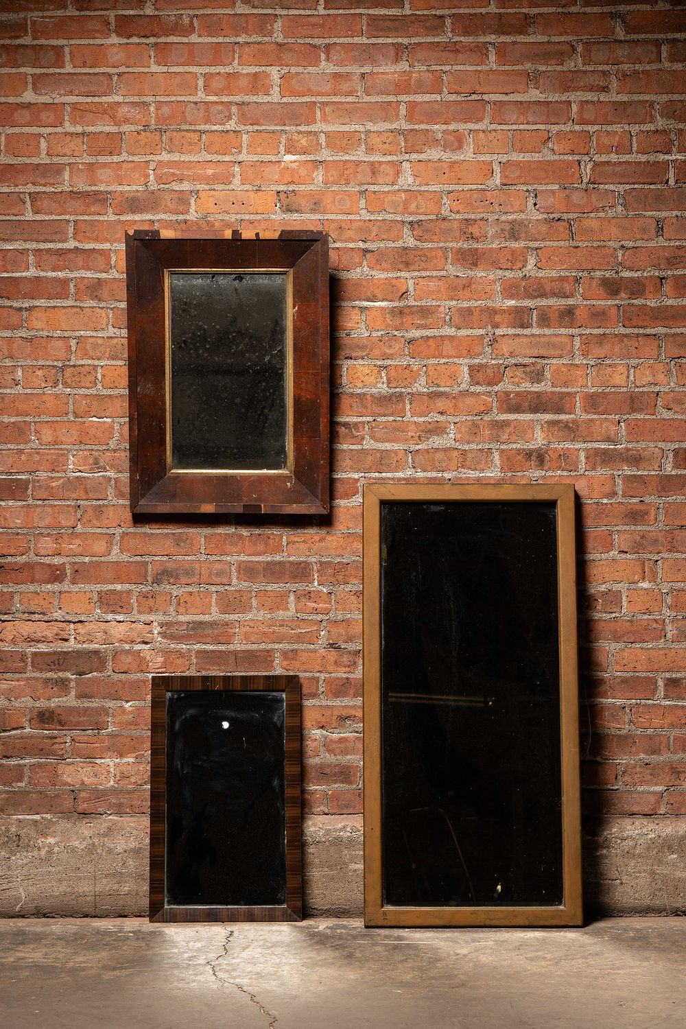 Lot 280: Lot Of Three Antique Mirrors
