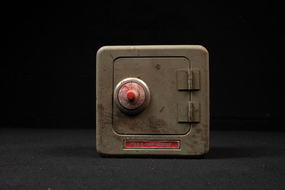 Lot 283: Vintage "PROCON" Metal Bank Safe with Combo Lock