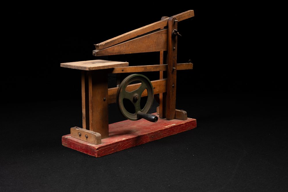Lot 284: Primitive 19th Century Wooden Scroll Jig Saw