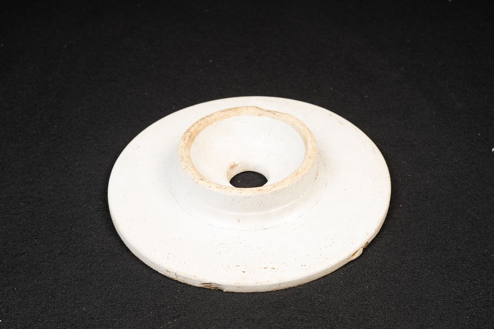 Lot 311: Mid-Century White Ceramic Candle Plate